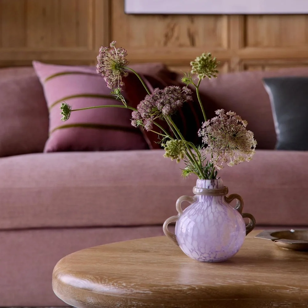 Anthropologie Milou Glass Vase Pink